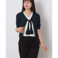 LOEUVRE/ルエブル LOEUVRE Tie Layered Cardigan Pullover/508367851
