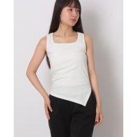 LOEUVRE/ルエブル LOEUVRE Asymmetric Hem solid Sleeveless Top/508367853