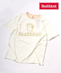 salong hameu/サロンハミュー Salong hameu Healthknit（ヘルスニット） ブランド ワンポイント ロゴ プリント半袖 リンガー Tシャツ/508367962