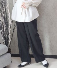 salong hameu/サロンハミュー Salong hameu エステルカルゼ センタープリーツ ワイドパンツ レディース スラックス イージーパンツ/508367965