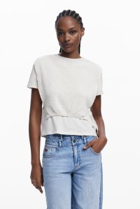 Desigual/デシグアル Desigual 2イン1ベストTシャツ/508368080