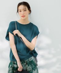 anySiS/【接触冷感・UVカット・洗える】ハイストレッチスムースフレンチスリーブ カットソー/508368359