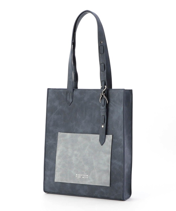 NICOLE メンズ トートバッグ グラフィックレザー トートバッグ[品番：NICW0004956]｜NICOLE