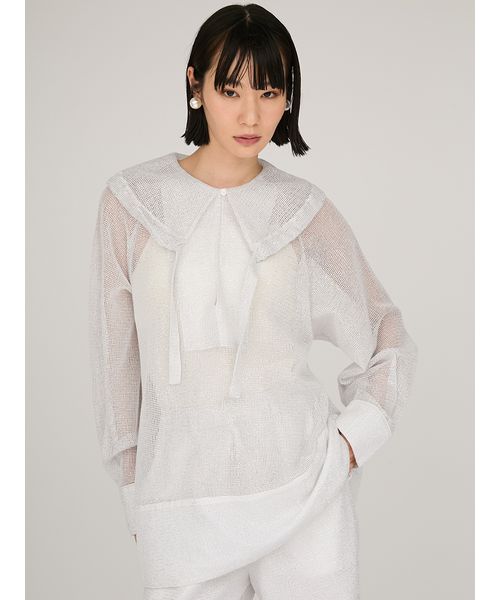 ラメメッシュブラウス(508367760) | emmi atelier(emmi atelier