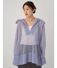 emmi atelier/ラメメッシュブラウス/508367760