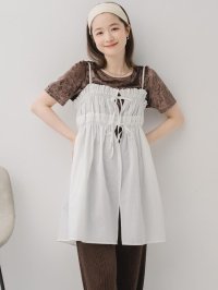 RETRO GIRL/レトロガール RETRO GIRL キャミフリルチュニックワンピース/508368394