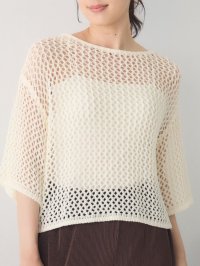 RETRO GIRL/レトロガール RETRO GIRL テープヤーンメッシュニット/508368395