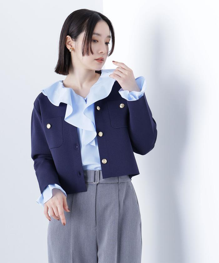 GRANCY カーディガン 青 ブルー S 最安値【GRANCY】カーディガン 青 - メルカリ