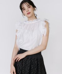 Maglie le cassetto/マーリエ ル カセット Maglie le cassetto シャイニーフリルブラウス/508368930