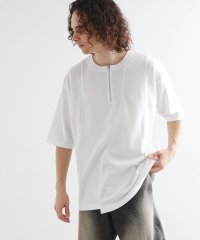 tk.TAKEO KIKUCHI/ティーケー タケオ キクチ tk.TAKEO KIKUCHI ウェーブ切替ジップTシャツ/508369212