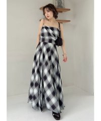 FRAY I.D/オンブレチェックアシメヘムキャミドレス/508369239