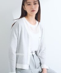INDIVI/インディヴィ INDIVI 【洗える】ジャケット風カーディガン/508369677