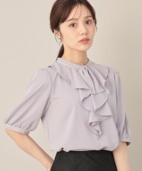 Couture Brooch/クチュール ブローチ Couture Brooch 配色フリルタイブラウス/508369685