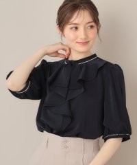 Couture Brooch/クチュール ブローチ Couture Brooch 配色フリルタイブラウス/508369685