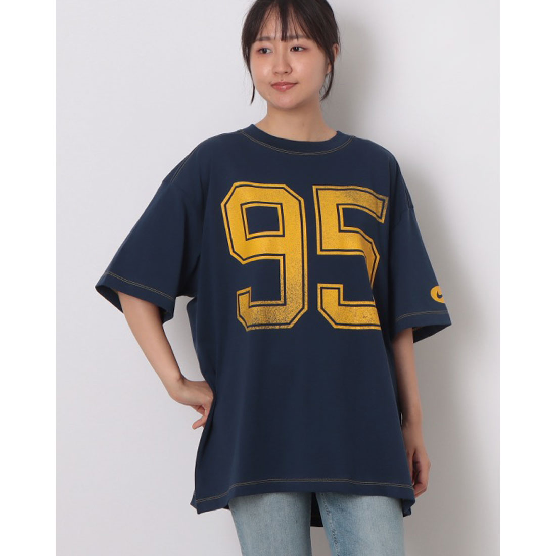 ナイキ NIKE レディース 半袖Tシャツ ナイキ ウィメンズ NSW LUXE S/S Tシャツ BOXY HV4956410 （MIDNIGHT ナイキ NIKE レディース 半袖Tシャツ ナイキ ウィメンズ NSW