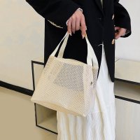 REAL STYLE/リアルスタイル REAL STYLE トートバッグ レディース メンズ スパバッグ 温泉バッグ メッシュ ハンドバッグ 軽い 小さめ ファスナー 銭湯 サウナ /508369790