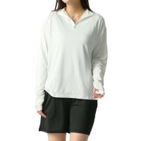 REAL STYLE/リアルスタイル REAL STYLE ラッシュガード レディース セット 上下 接触冷感 フードなし 長袖 ショートパンツ 上着 水着 涼しい UPF50+ U/508369808