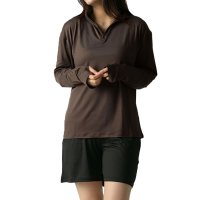REAL STYLE/リアルスタイル REAL STYLE ラッシュガード レディース セット 上下 接触冷感 フードなし 長袖 ショートパンツ 上着 水着 涼しい UPF50+ U/508369808