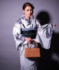 Retica/レティカ Retica 浴衣レディース 水墨モノトーン 3点セットかわいい (ゆかた・平帯・下駄)/508369817