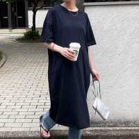 REAL STYLE/リアルスタイル REAL STYLE ワンピース レディース 夏 半袖 涼しい ロング 綿100％ コットン カジュアル おしゃれ シンプル ゆったり ストレー/508369821