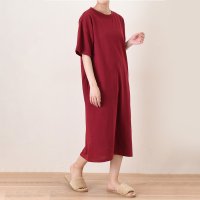REAL STYLE/リアルスタイル REAL STYLE ワンピース レディース 夏 半袖 涼しい ロング 綿100％ コットン カジュアル おしゃれ シンプル ゆったり ストレー/508369821