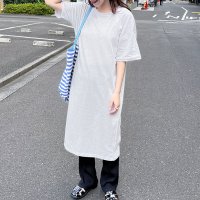 REAL STYLE/リアルスタイル REAL STYLE ワンピース レディース 夏 半袖 涼しい ロング 綿100％ コットン カジュアル おしゃれ シンプル ゆったり ストレー/508369821