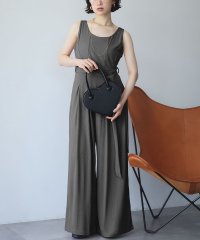 Ampirula/アンピルーラ Ampirula ウエスト切替ノースリーブオールインワン/508369830