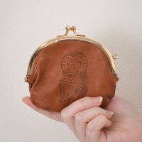 REAL STYLE/リアルスタイル REAL STYLE 小銭入れ がま口 レディース がまぐち コインケース がま口ポーチ 財布 ミニ財布 縁起財布 フクロウ 型押し フェイクレ/508369835