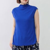 REAL STYLE/リアルスタイル REAL STYLE シアー トップス カットソー Tシャツ インナー 綿100％ コットン ノースリーブ フレンチスリーブ ハイネック 透け感/508369849