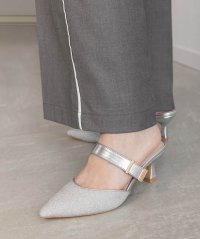RANDA/ランダ RANDA ゴールドパーツミュールパンプス/508369867