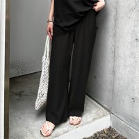 REAL STYLE/リアルスタイル REAL STYLE ストレートパンツ レディース 夏 涼しい 速乾 ワイドパンツ ストレッチ ウエストゴム 軽量 ボトムス ズボン オフィス /508369883