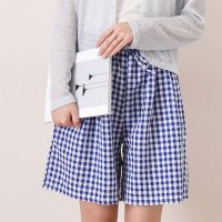 REAL STYLE/リアルスタイル REAL STYLE ショートパンツ 短パン キュロット レディース 夏 涼しい ボトムス 薄手 ポケット ギンガムチェック シアサッカー ルー/508369884
