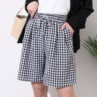 REAL STYLE/リアルスタイル REAL STYLE ショートパンツ 短パン キュロット レディース 夏 涼しい ボトムス 薄手 ポケット ギンガムチェック シアサッカー ルー/508369884