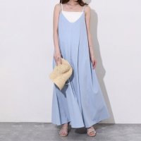 REAL STYLE/リアルスタイル REAL STYLE キャミソールワンピース レディース ロング マキシ 夏 涼しい ノースリーブ Vネック フレア きれいめ ゆったり 高身長/508369892
