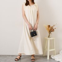 REAL STYLE/リアルスタイル REAL STYLE ワンピース レディース 夏 ロング マキシ ノースリーブ フレア Aライン リボン きれいめ 上品 旅行 リゾート 可愛い/508369895