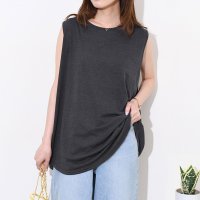 REAL STYLE/リアルスタイル REAL STYLE タンクトップ レディース ロング 夏 涼しい 速乾 トップス ノースリーブ カットソー チュニック ゆったり フレア スト/508369899