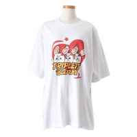 REAL STYLE/リアルスタイル REAL STYLE Tシャツ レディース 半袖 5分袖 ゆったり 綿 コットン 夏 カットソー トップス 白 黒 ネイビー カジュアル イラス/508369903