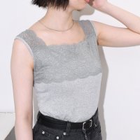 REAL STYLE/リアルスタイル REAL STYLE タンクトップ レディース インナー レース スクエアネック 肌着 下着 トップス ノースリーブ ブラ紐隠し チラ見え防止 /508369906