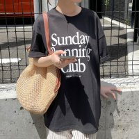 REAL STYLE/リアルスタイル REAL STYLE Tシャツ レディース 半袖 5分袖 ゆったり 綿 コットン トップス カットソー 夏 涼しい 大きいサイズ ビッグ プリン/508369907