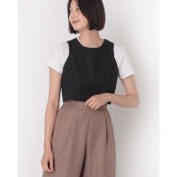 STYLEBLOCK/スタイルブロック STYLEBLOCK リネンタッチクロップドベスト/508369983