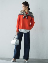 LAUTREAMONT/ロートレアモン LAUTREAMONT 【JAPAN BLUE JEANS】デニムワイドパンツ≪洗濯機で洗える≫/508370019