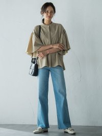 LAUTREAMONT/ロートレアモン LAUTREAMONT 【JAPAN BLUE JEANS】デニムワイドパンツ≪洗濯機で洗える≫/508370019