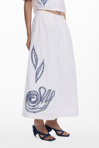 Desigual/デシグアル Desigual ミディ丈刺繍スカート/508370031