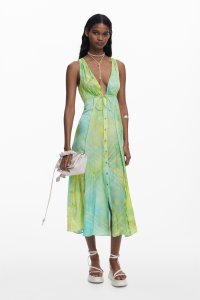Desigual/デシグアル Desigual ボタン付きロングドレス/508370037