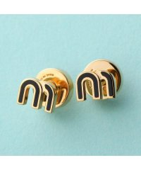 MIUMIU/ミュウミュウ Miu Miu MIUMIU スタッドピアス 5JO911 2F6T エナメルメタル/508370164