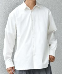 SHIPS any MEN/SHIPS any: LIM BLESS ソリッド/ストライプ レギュラーカラー シャツ(セットアップ対応)◆/508371283