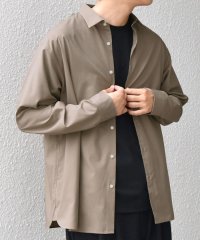 SHIPS any MEN/SHIPS any: LIM BLESS ソリッド/ストライプ レギュラーカラー シャツ(セットアップ対応)◆/508371283
