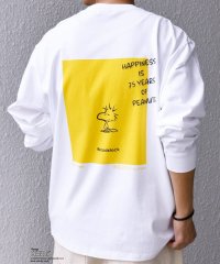SHIPS any MEN/SHIPS any: SNOOPY コラボ 75th グラフィック プリント Tシャツ(ロンT)◆/508371287
