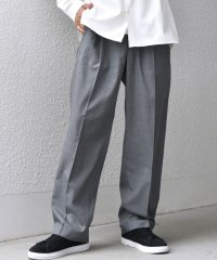 SHIPS any MEN/SHIPS any: LIM BLESS ソリッド/ストライプ 2プリーツ セミワイド イージーパンツ(セットアップ対応)◆/508371290
