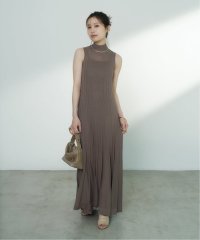 NOBLE/【NOBLE×L'AUBE BLANC】シアーワイドリブニットワンピース/508372230